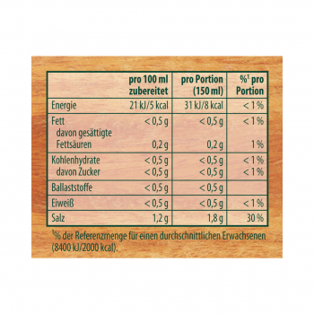 Knorr Bouillon Pur Rind, 8 Stueck, Närhwerte